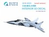 Quinta Studio QDS-48505 MiG-31BM 3D-Printed & coloured Interior on decal paper (Hobby Boss) (Small version) 1/48